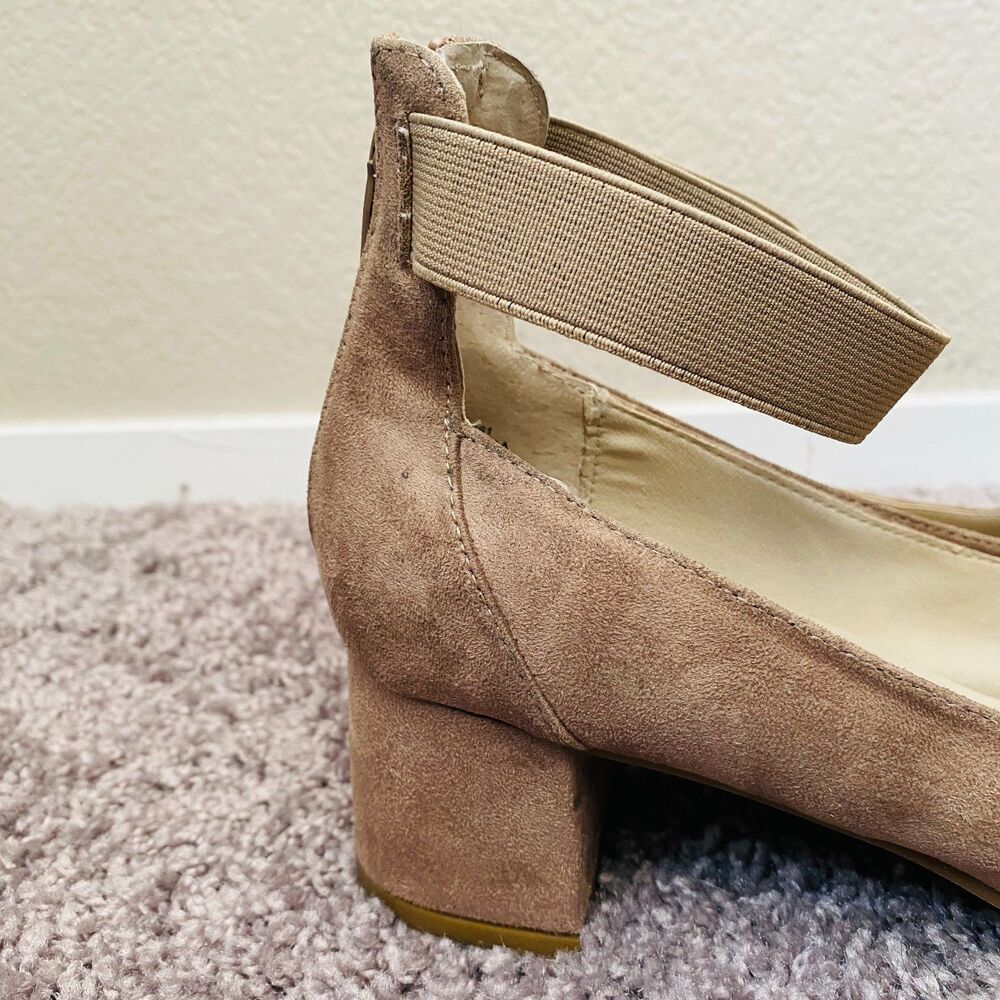 WHITE MOUNTAIN Makayla Tan Classic Ankle Strap Heel Size 8.5 - Picture 4 of 12